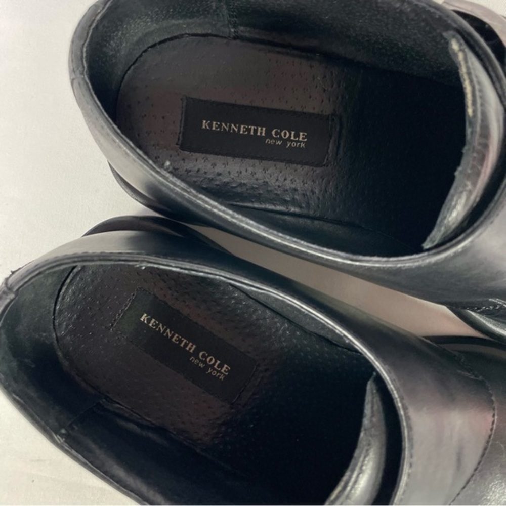 Kenneth Cole NY Monk Strap Dress Shoes Mens 10.5 Black Leather - Picture 6 of 9